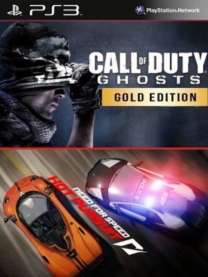 Call of Duty Ghosts Edicion Oro MAs Need for Speed Hot Pursuit PS3
